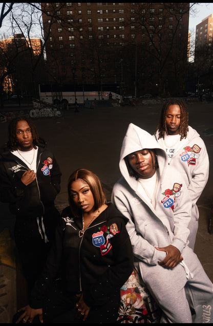 Rhinestone flare sweatsuits adults