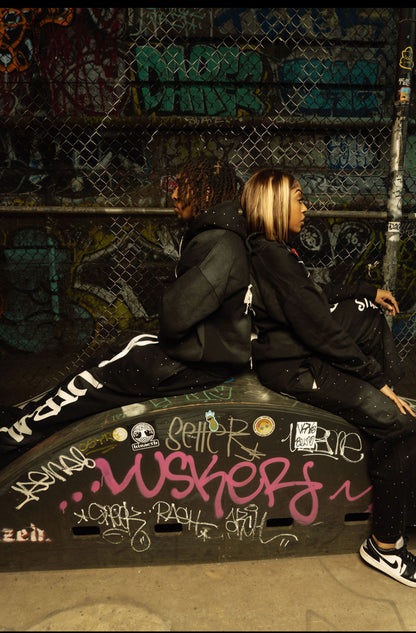 Rhinestone flare sweatsuits adults