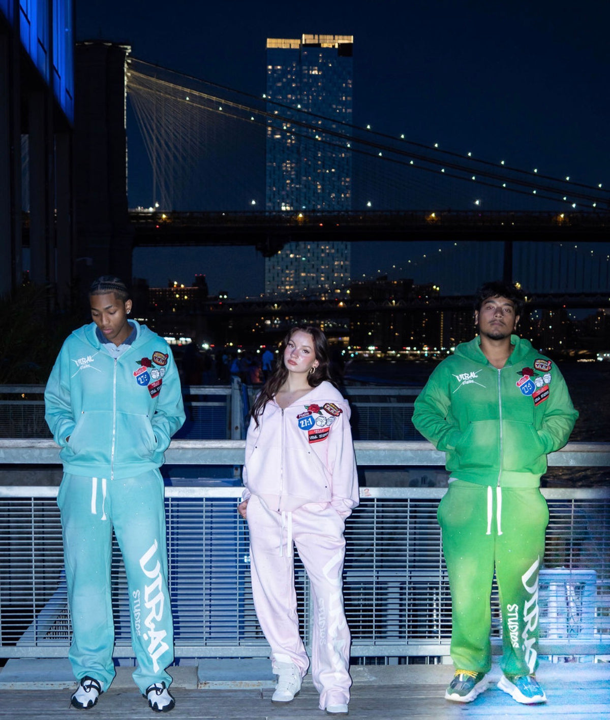 Rhinestone flare sweatsuits adults