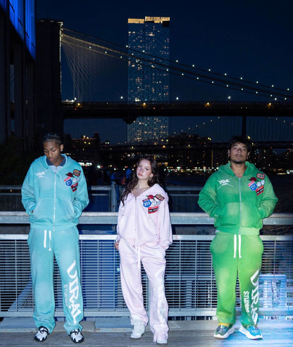 Rhinestone flare sweatsuits adults
