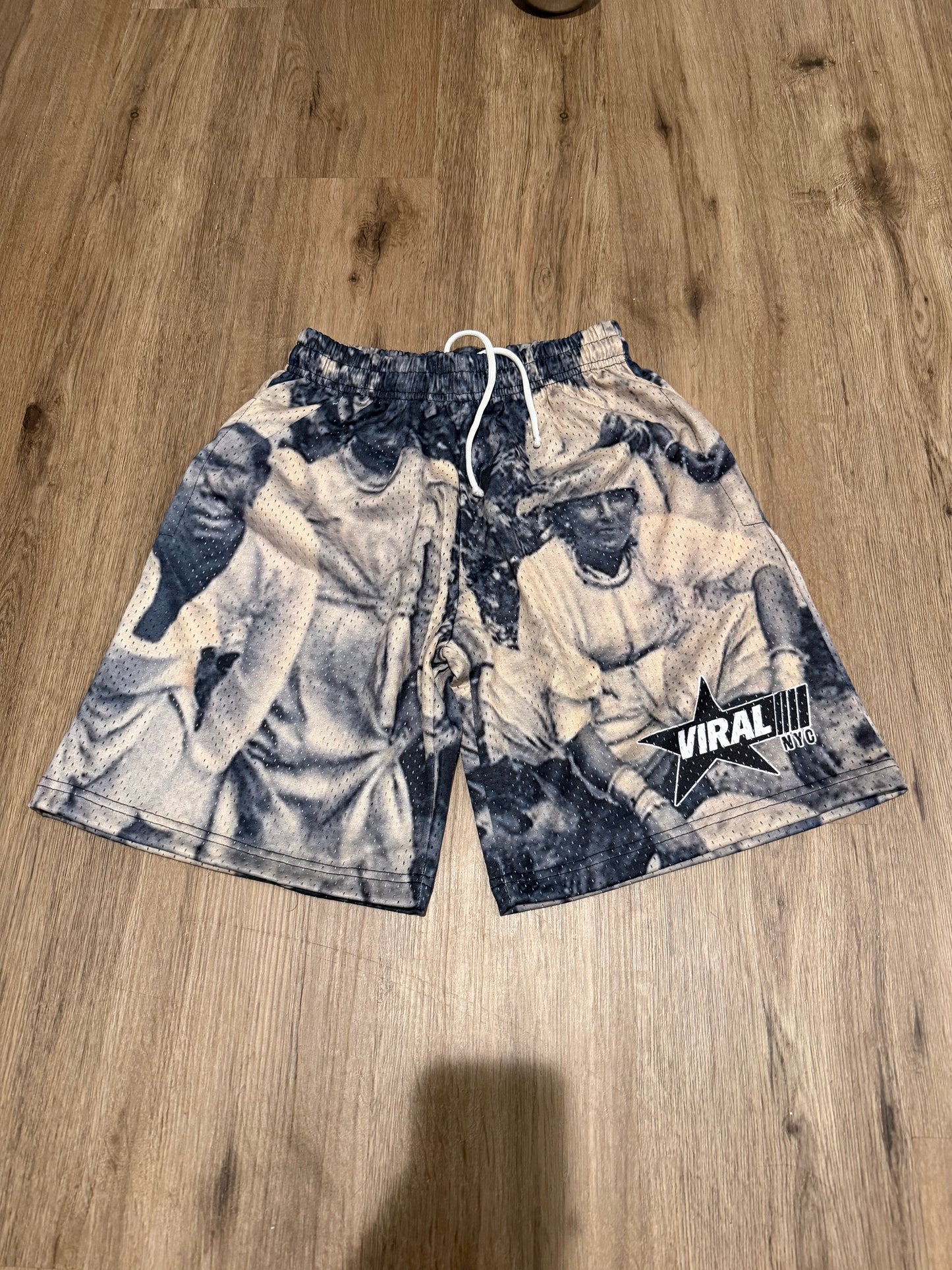 Graphic Mesh Shorts